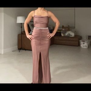 Mauve spandex dress